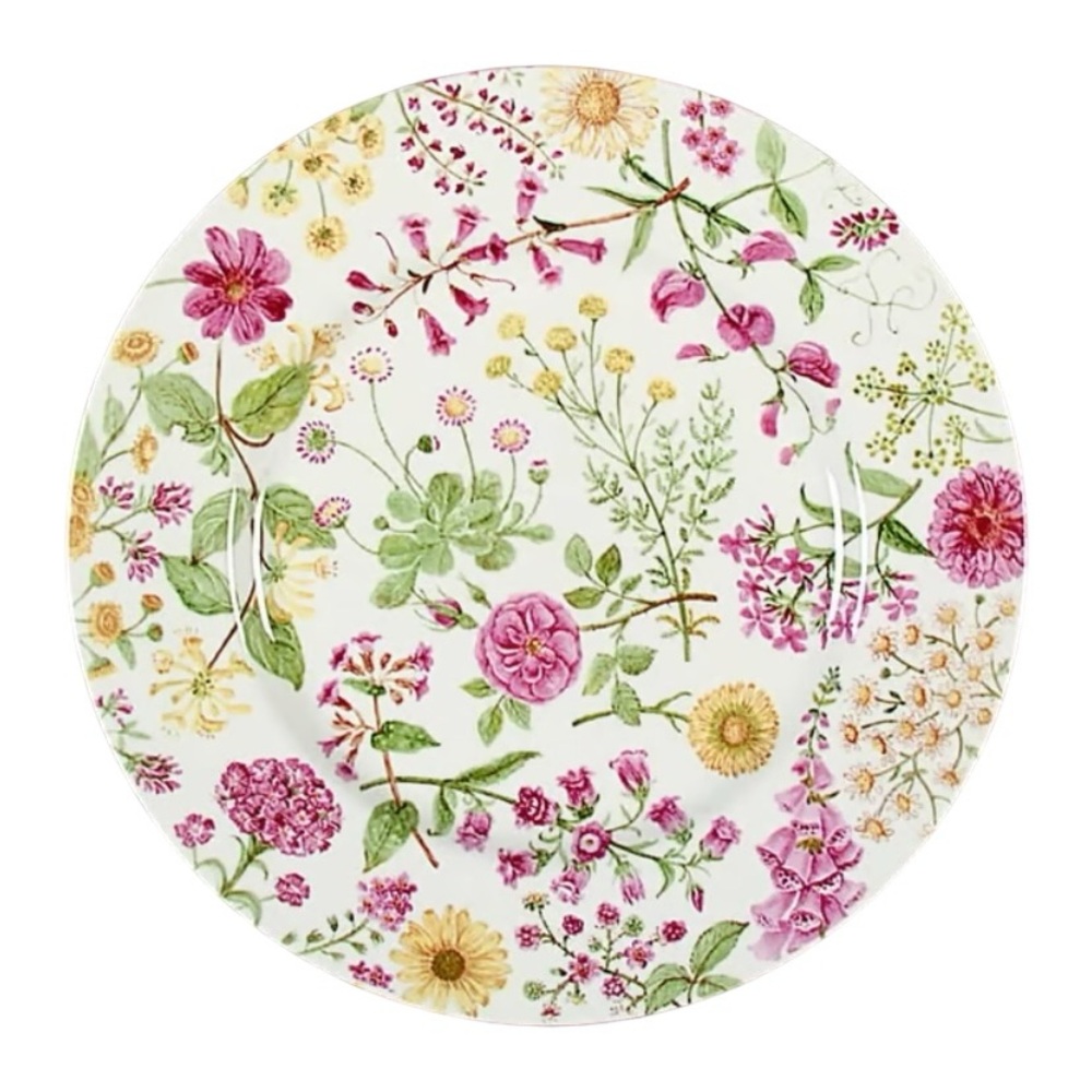 Royal Stafford Hedgerow (Earthenware Wildflowers) 12” Chop Plate (Round Platter)